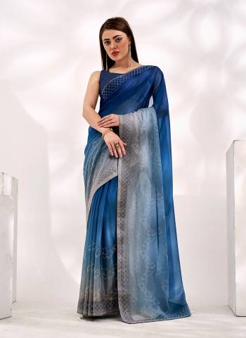 Attrective These Fancy Party Wear Saree in Fine Colored.These Saree Are Knitted Lycra And Blouse is Fabricated On Art Silk Pair.Its Beautified With Pedding Color With Heavy Swarovski Work Disigner.