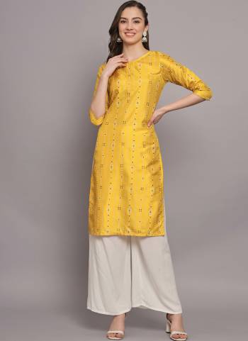 Attrective These Beautiful Designer Readymade Kurti.These Kurti is Fabricated On Poly Silk.Its Beautified With Designer Foil Printed.