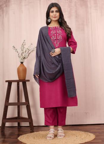 Attrective These Beautiful Looking Readymade Suits.These Top And Bottom Are Cotton Slub And Dupatta Are Cotton Mal Fabricated.Its Beautified With Disigner Embroidery Work.