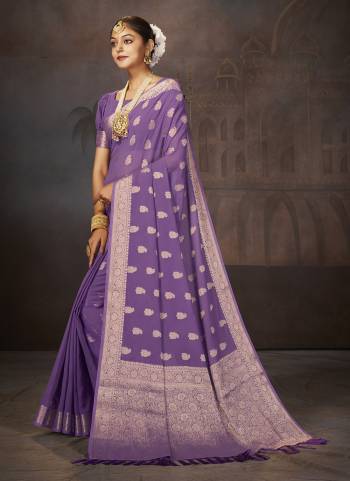 Looking These Party Wear Saree in Fine Colored Pair With Blouse.These Saree and Blouse Are Fabricated On Georgette.Its Beautified With Heavy Wevon Designer.