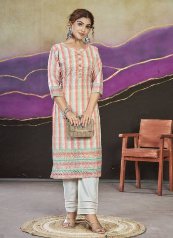 Attrective These Beautiful Looking Readymade Long Kurti.These Kurti is Fabricated On Cotton.Its Beautified With Designer Lucknowi Digital Printed.