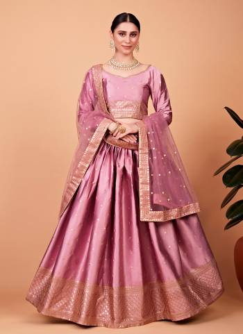 For A Designer Look,Grab These Lehenga Choli in Fine Colored.These Lehenga And Blouse Are Fabricated On Tebi Silk Pair With Net Dupatta.Its Beautified With Ton To Ton Thread,Sequance Embroidery Work.