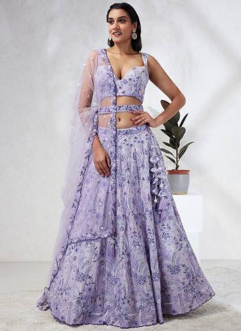 Attrective Looking This Partywear Fine Color Heavy Designer Choli Fabric Georgette And Lahenga Georgette And Dupatta Net In Fabricated Beautified With Attrective Designer Thread,Sequance Embroidery Work. Buy Now.