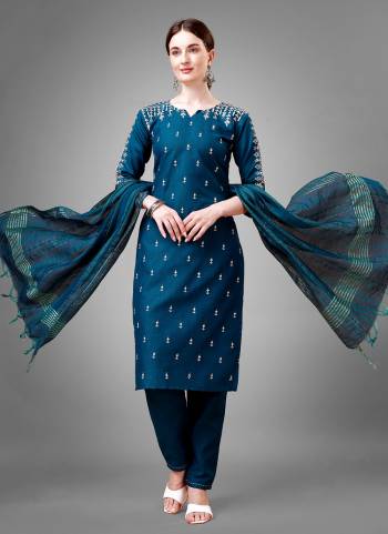 Grab These Beautiful Looking Readymade Top,Bottom And Dupatta Set.These Top And Bottom is Fabricated On Cotton Blend And Silk Blend Dupatta.Its Beautified With Designer Sequance,Thread Embroidery Work .