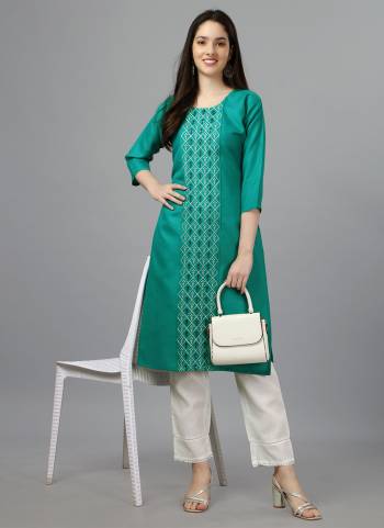 Attrective These Beautiful Looking Readymade Straight Kurti.These Kurti is Fabricated On Cotton Magic Slub.Its Beautified With Designer Embroidery Work .