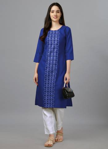 Attrective These Beautiful Looking Readymade Straight Kurti.These Kurti is Fabricated On Cotton Magic Slub.Its Beautified With Designer Embroidery Work .