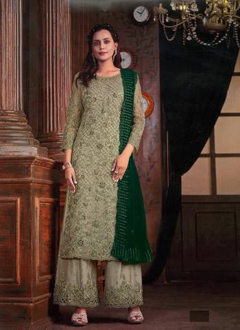 Attrective These Designer Plazzo Suit in Fine Colored Pair With Bottom And Dupatta.These Top Are Net And Dupatta Are Fabricated On Georgette Pair With Net Bottom.Its Beautified With Satin Inner.Its Beautified With Heavy Designer Embroidery Work.