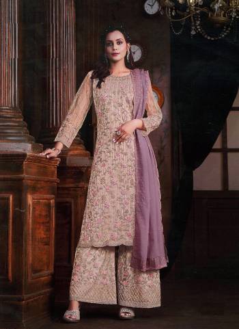 Attrective These Designer Plazzo Suit in Fine Colored Pair With Bottom And Dupatta.These Top Are Net And Dupatta Are Fabricated On Georgette Pair With Net Bottom.Its Beautified With Satin Inner.Its Beautified With Heavy Designer Embroidery Work.