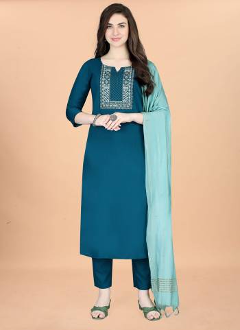 Attrective These Beautiful Looking Readymade Suits.These Top Are Soft Cotton And Bottom is Fabricated On Cotton With Chanderi Dupatta.Its Beautified With Designer Embroidery Work.
