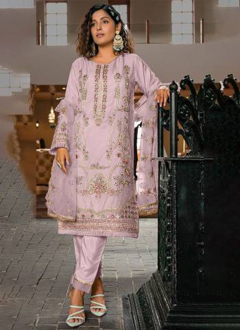 Attrective These Suit in Fine Colored Pair With Bottom And Dupatta.These Top Are Organza And Bottom Are Fabricated On Santoon Pair With Net Dupatta.Its Beautified With Designer Embroidery Work.