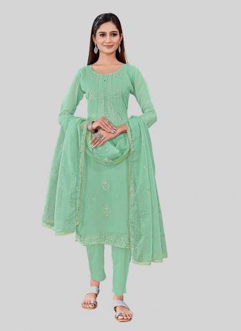 Looking These Designer Salwar Suit in Fine Colored Pair With Bottom And Dupatta.These Top Are Chanderi Silk And Dupatta Are Fabricated On Organza Pair With Santoon Bottom.Its Beautified With Designr  Embroidery Work.