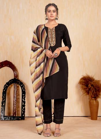 Garb These Beautiful Looking Readymade Suits.These Top And Bottom Are Romal Viscose Silk And Dupatta Are Romal Viscose Silk Fabricated.Its Beautified With Disigner Printed,Embroidery,Hand Work.