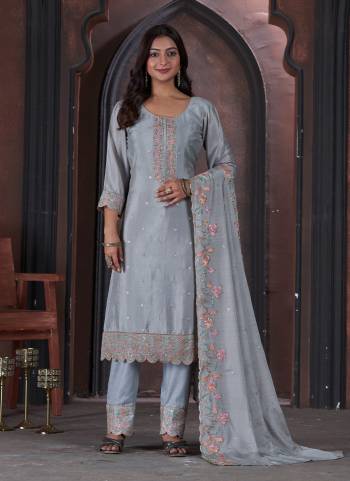 Grab These Looking Salwar Suit in Fine Colored Pair With Bottom And Dupatta.These Top And Dupatta Are Fabricated On Chinon Pair With Santoon Bottom.Its Beautified With Santoon Bottom.Its Beautified With Heavy Designer Embroidery Work.