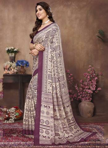 Garb These Party Wear Saree in Fine Colored.These Saree And Blouse is Fabricated On Khadi Pair.Its Beautified With Designer Printed.