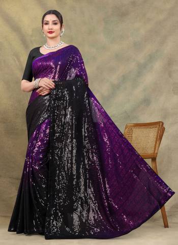 Attrective These Fancy Party Wear Saree in Fine Colored.These Saree Are Georgette And Blouse is Satin Fabricated.Its Beautified With Designer Sequance Embroidery Work.