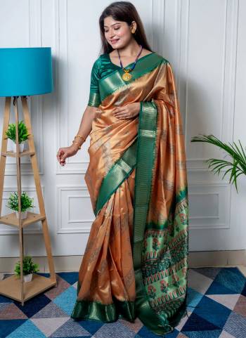 Attrective These Party Wear Saree in Fine Colored.These Saree And Blouse is Fabricated On Soft Silk.Its Beautified With Wevon Jari Designer,Bandhani Printed.