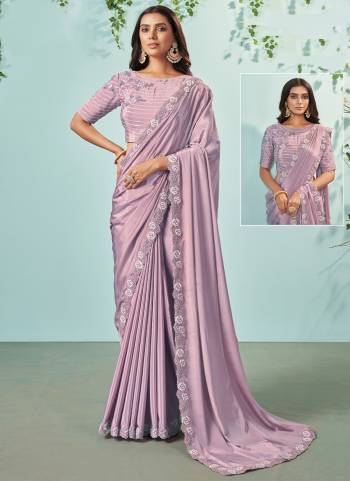 Look Attrective These Designer Party Wear Saree in Fine Colored.These Saree Are Silk Crepe And Blouse Crepe is Fabricated.Its Beautified Desiger Cord,Sequance Embroidery Work.