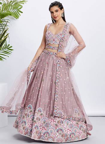 Attrective Looking This Partywear Fine Color Fancy Heavy Designer Choli Fabric Chiffon And Lahenga Chiffon And Dupatta Net In Fabricated Beautified With Attrective Designer Thread,Sequance Embroidery Work. Buy Now.