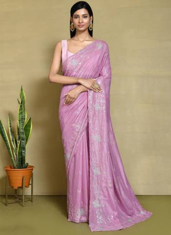 Look Attrective These Designer Party Wear Saree in Fine Colored.These Saree And Blouse Are Crepe Silk is Fabricated.Its Beautified Desiger Heavy Sequance Embroidery With Stone Work.