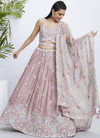 Attrective Looking This Partywear Fine Color Fancy Heavy Designer Choli Fabric Silk Chiffon And Lahenga Silk Chiffon And Dupatta Organza In Fabricated Beautified With Attrective Designer Thread,Sequance Embroidery Work. Buy Now.