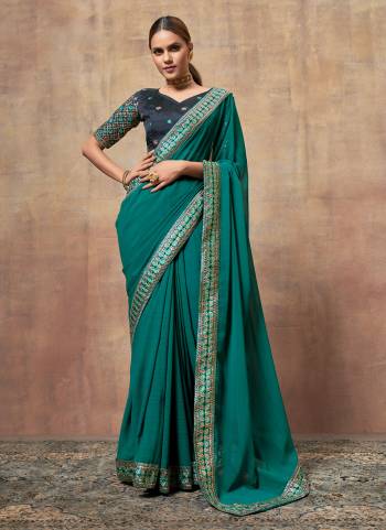 Looking These Fancy Party Wear Saree in Fine Colored.These Saree Are Chiffon And Blouse is Fabricated On Art Silk Pair.Its Beautified With Wevon Lining Designer With Embroidery Work Lace Border & Blouse.