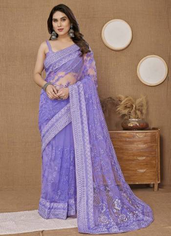 Attrective Look These Saree in Fine Colored.These Saree Are Soft Net And Blouse is Mono Banglori Fabricated.Its Beautified With Designer Thread Embroidery Work.