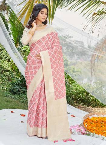 Garb These Party Wear Saree in Fine Colored.These Saree And Blouse is Fabricated On Cotton.Its Beautified With Weavon Designer Printed.