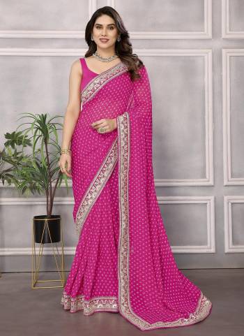 Garb These Party Wear Saree in Fine Colored.These Saree Are Georgette And Blouse is Art Silk Fabricated.Its Beautified With Dabby Designer Printed, Embroidery Work Lace Border.