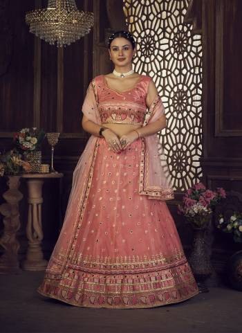 Grab These Party Wear Lehenga Choli in Fine Colored.These Lehenga Are Net Choli Are Net And Dupatta Are Fabricated On Net Pair.Its Beautified With Designer Embroidery Work.