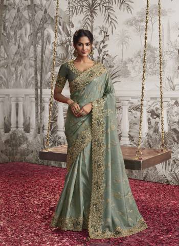 Looking These Party Wear Saree in Fine Colored.These Saree Are Dola Viscose Silk And Blouse is Fabricated On Silk.Its Beautified With Heavy Designer Embroidery Work.