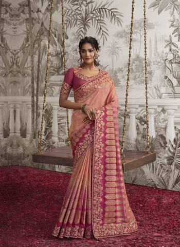 Looking These Party Wear Saree in Fine Colored.These Saree Are Dola Viscose Silk And Blouse is Fabricated On Silk.Its Beautified With Heavy Designer Embroidery Work.