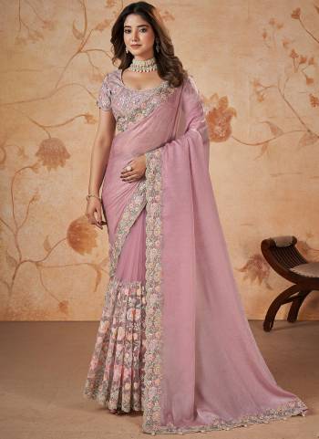 Look Attrective These Designer Party Wear Saree in Fine Colored.These Saree Are Crepe Satin Silk Crush And Blouse Silk is Fabricated.Its Beautified Heavy Desiger Embroidery,Patch,Pearl Work.