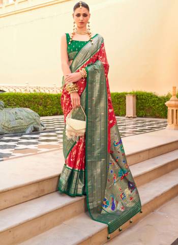 Looking These Party Wear Saree in Fine Colored.These Saree And Blouse is Fabricated On P V  Silk.Its Beautified Designer Printed, Wevon Jari Designer.