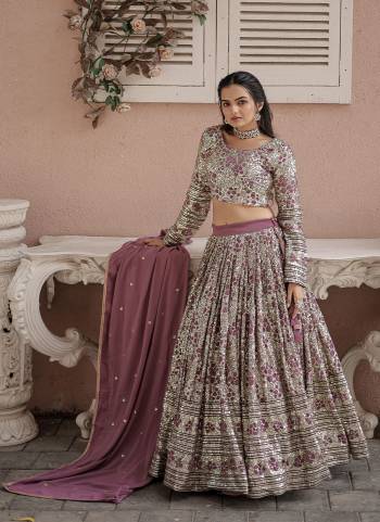 Grab These Party Wear Lehenga Choli in Fine Colored.These Lehenga And Blouse Are Fabricated On Faux Georgette Pair With Faux Georgette Dupatta.Its Beautified With Disigner Sequance Embroidery Work.