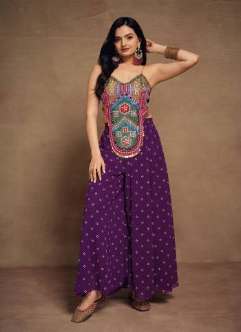 Garb These Beautiful Looking Readymade Co Ord Suits.These Top And Bottom Are Art Silk, Georgette Fabricated.Its Beautified With Disigner Embroidery Work.