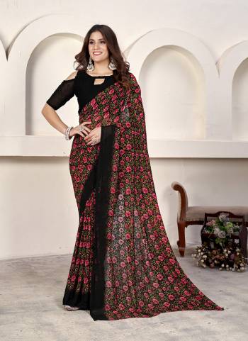 Garb These Printed Saree With Blouse in Fine Colored.These Saree And Blouse is Fabricated On Weight Less.Its Beautified With Designer Printed.