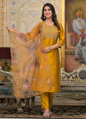 Attrective These Designer Suit in Fine Colored Pair With Bottom And Dupatta.These Top And Dupatta Are Fabricated On Poly Silk Pair With Poly Silk Bottom.Its Beautified With Heavy Designer Embroidery Work.