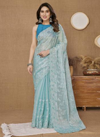 Attrective These Party Wear Saree in Fine Colored.These Saree Are Burberry Silk And Blouse is Art Silk Fabricated.Its Beautified With Designer Sequance Embroidery Work.