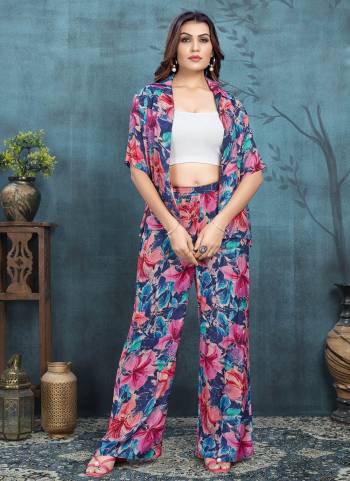 Grab These Beautiful Looking Readymade Co-Ord Top With Bottom Set.These Top And Bottom is Fabricated On Viscose Muslin.Its Beautified With Designer Printed.