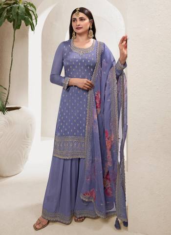 Garb These Party Wear Sharara Suits in Fine Colored Pair With Dupatta.These Top And Dupatta Are Fabricated On Viscose Chinon Pair With Viscose Chinon Bottom.Its Beautified With Designer Printed With Embroidery Work