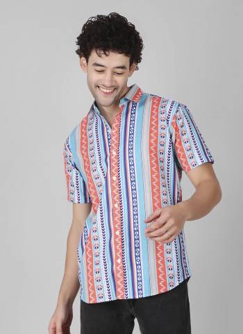 For A festive Wear,Grab These Readymade Shirt in Fine Colored.These Shirt is Fabricated On Linen Blend With Designer Printed Work.Buy Now.