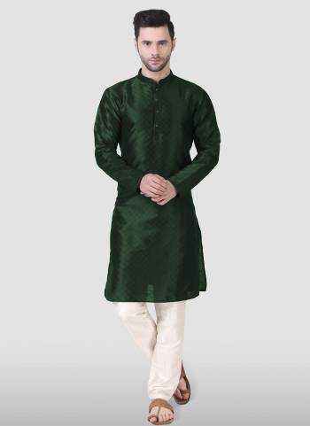 Take your ethnic style quotient to the next level by wearing this fashionable kurta set.Its Come With Art Silk Fabricated Pair With Art Silk Fabric Payjama.Buy Now