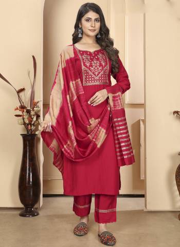 Garb These Beautiful Looking Readymade Suits.These Top And Bottom Are Vertical Silk And Dupatta Are Banarasi Fabricated.Its Beautified With Disigner Sequance Embroidery Work.