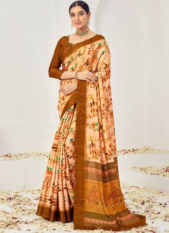 Attrective Look These Festive Wear Saree in Fine Colored.These Saree And Blouse is Fabricated On Natural Viscose Silk.Its Beautified With Wevon Jacquard Designer With Digital Printed.