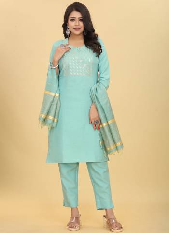 Attrective These Party Wear Suit in Fine Colored Pair With Bottom And Dupatta.These Top And Bottom Are Cotton Magic And Pair With Chanderi Lurex Dupatta.Its Beautified With Designer Jari,Sequance Embroidery Work.