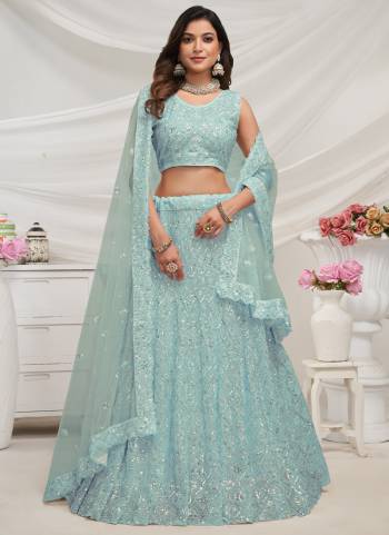 For A Fancy Designer Look,Grab These Lehenga Choli With Dupatta in Fine Colored.These Lehenga And Choli Are Soft Net And Dupatta Are Fabricated On Soft Net Pair.Its Beautified With Designer Sequance Embroidery,Stone Work.