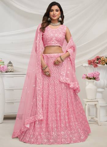 For A Fancy Designer Look,Grab These Lehenga Choli With Dupatta in Fine Colored.These Lehenga And Choli Are Soft Net And Dupatta Are Fabricated On Soft Net Pair.Its Beautified With Designer Sequance Embroidery,Stone Work.