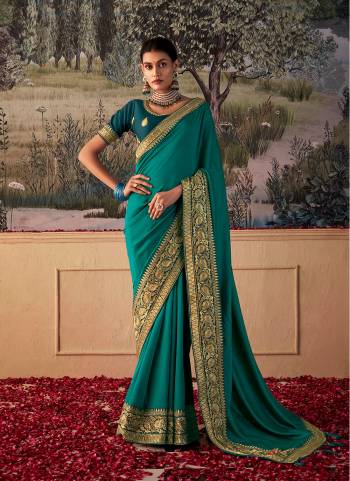  Looking These Party Wear Saree in Fine Colored.These Saree Are Vichitra And Blouse is Fabricated On Art Silk Pair.Its Beautified With Wevon Jari Lace Border Designer With Embroidery Work Blouse.