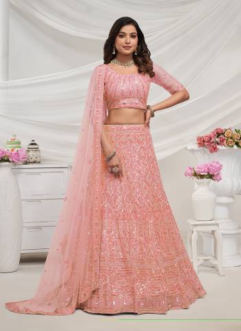 For A Fancy Designer Look,Grab These Lehenga Choli With Dupatta in Fine Colored.These Lehenga And Choli Are Soft Net And Dupatta Are Fabricated On Soft Net Pair.Its Beautified With Designer Sequance,Cut Dana Embroidery,Diamond,Stone Work.