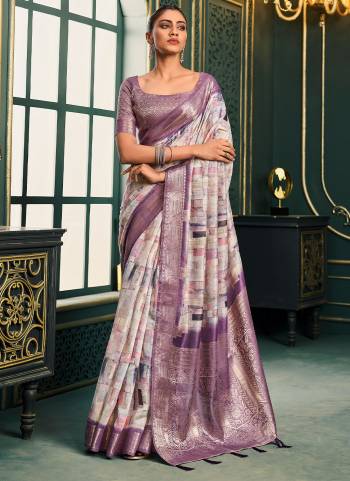 Looking These Party Wear Saree in Fine Colored.These Saree And Blouse is Fabricated On Modal Cotton.Its Beautified With Weaving Jari Border Pallu Designer With Digital Printed.